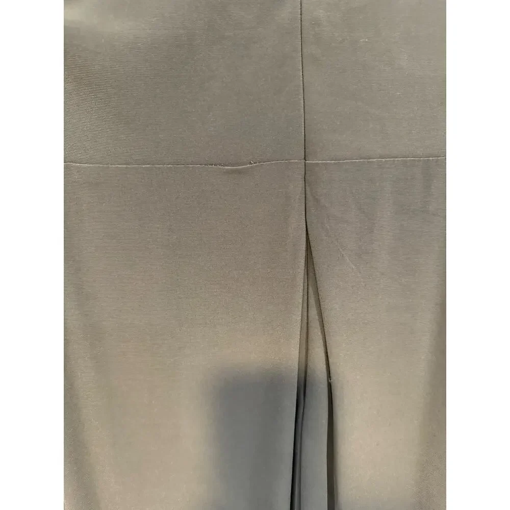 IEENA for MAC DUGGAL Dress $378 FLAW Flounce Sleeve Midi Dress Olive Size 4 - Picture 11 of 12